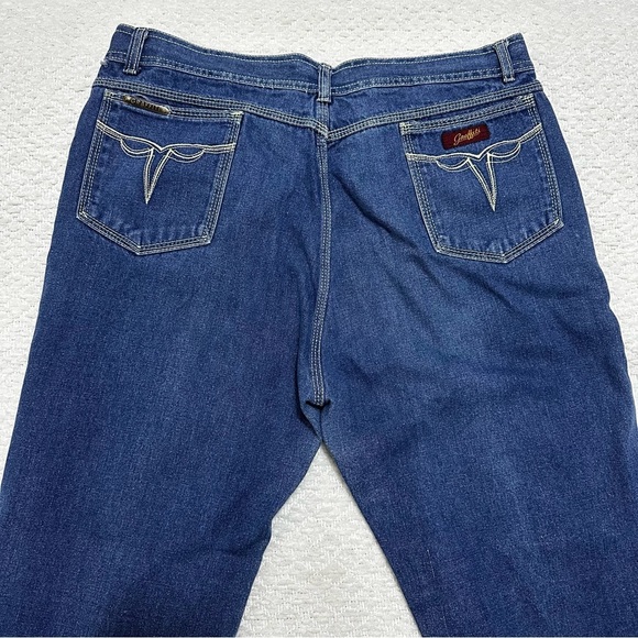 Vtg 70s Graffiti Jeans Western Blue Men’s Size 38 - Picture 1 of 8